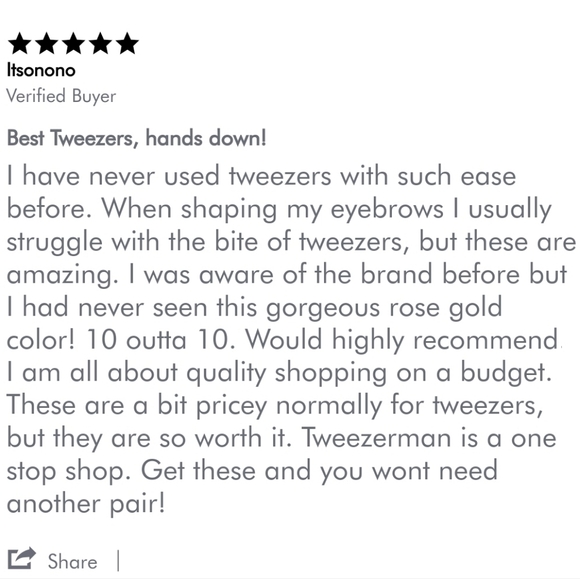 Tweezerman Rose Gold Slant Tweezer - Picture 15 of 16